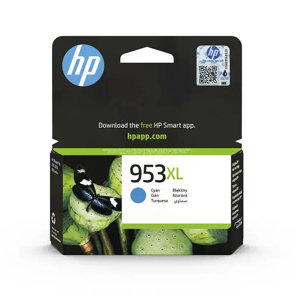 HP 953XL-F6U16AE Mavi Orjinal Kartuş Yüksek Kapasiteli - 1