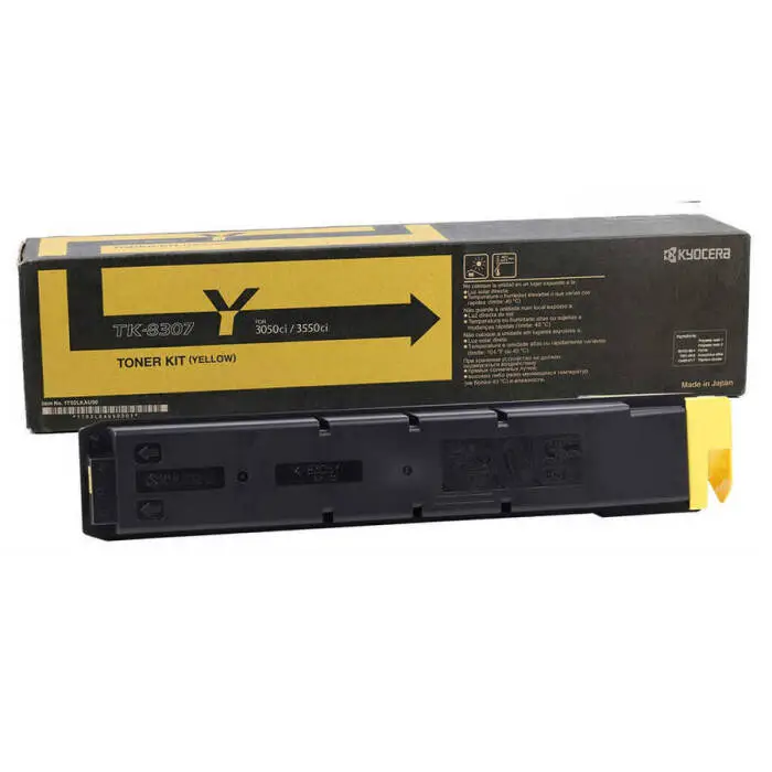 Kyocera TK-8307 Sarı Orjinal Fotokopi Toneri - 1