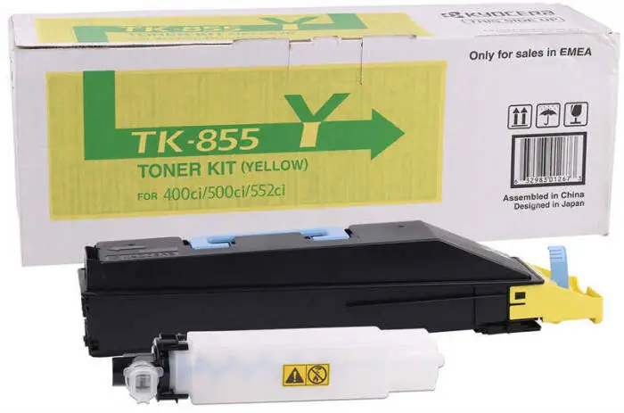 Kyocera TK-855 Sarı Orjinal Fotokopi Toneri - 1