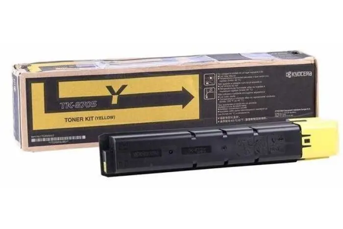 Kyocera TK-8705 Sarı Orjinal Fotokopi Toneri - 1