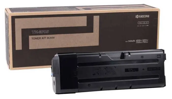 Kyocera TK-8705 Siyah Orjinal Fotokopi Toneri - 1