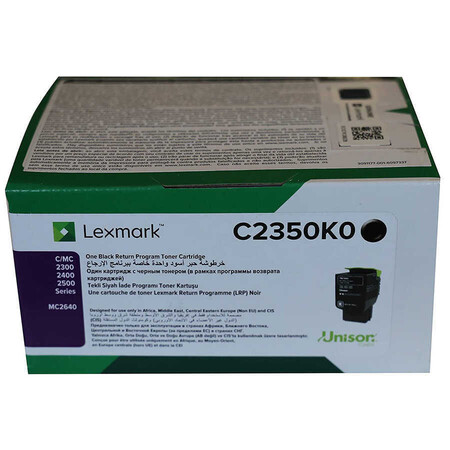 Lexmark - Lexmark C2425-C2350K0 Siyah Orjinal Toner