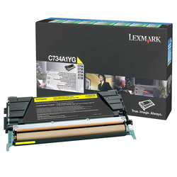 Lexmark - Lexmark C734-C734A1YG Sarı Orjinal Toner