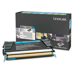 Lexmark - Lexmark C736-C736H1CG Mavi Orjinal Toner Yüksek Kapasiteli