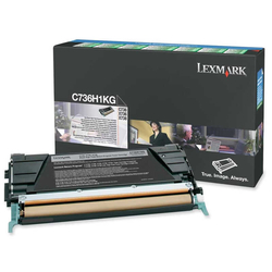 Lexmark - Lexmark C736-C736H1KG Siyah Orjinal Toner Yüksek Kapasiteli