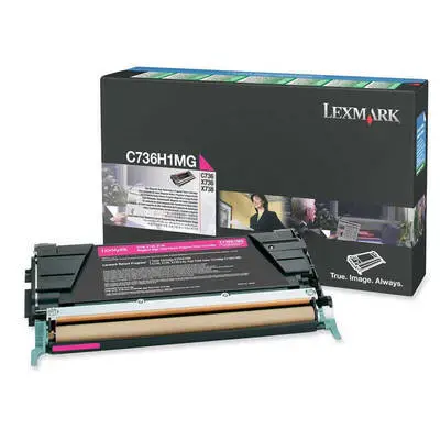 Lexmark C736-C736H1MG Kırmızı Orjinal Toner - 1