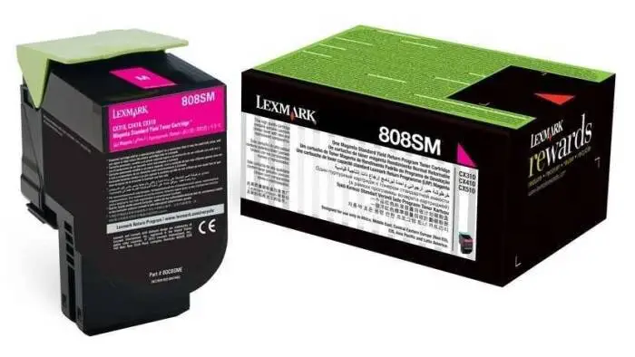 Lexmark CX410-80C8SM0 Kırmızı Orjinal Toner - 1