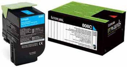 Lexmark - Lexmark CX410-80C8HC0 Mavi Orjinal Toner
