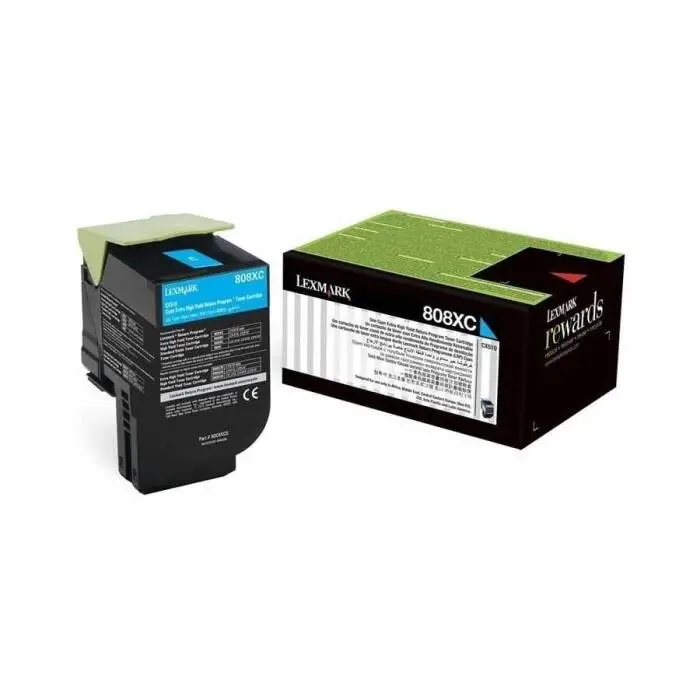 Lexmark CX510-80C8XC0 Mavi Orjinal Toner - 1