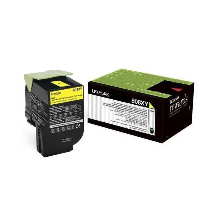 Lexmark CX510-80C8XY0 Sarı Orjinal Toner - 1