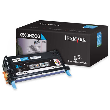 Lexmark - Lexmark X560-X560H2CG Mavi Orjinal Toner Yüksek Kapasiteli