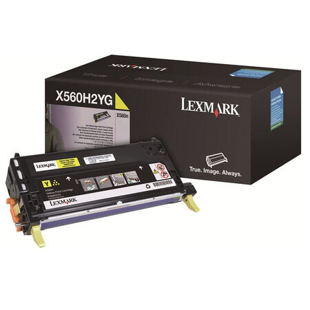 Lexmark - Lexmark X560-X560H2YG Sarı Orjinal Toner Yüksek Kapasiteli