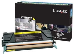 Lexmark - Lexmark X748-X748H1YG Sarı Orjinal Toner Yüksek Kapasiteli