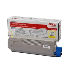 Oki C5850-43865741 Sarı Orjinal Toner - 1