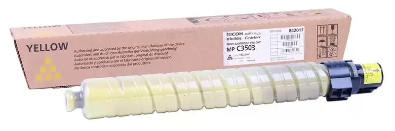 Ricoh Aficio MP-C3503 Sarı Orjinal Fotokopi Toneri - 1