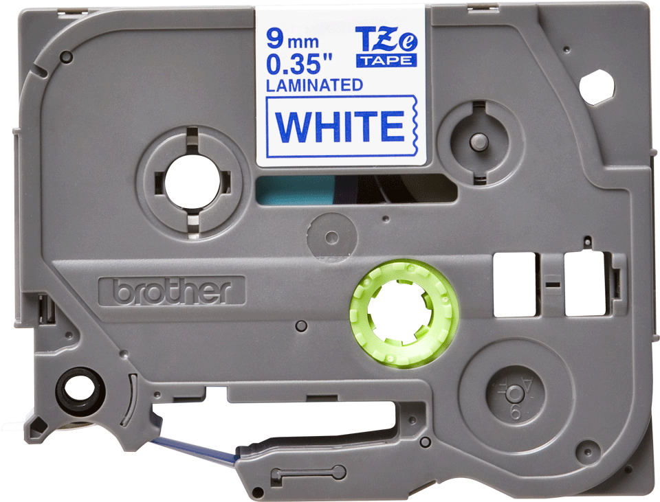 TZe-223 9mm Beyaz üzerine Mavi Laminasyonlu Etiket - 1
