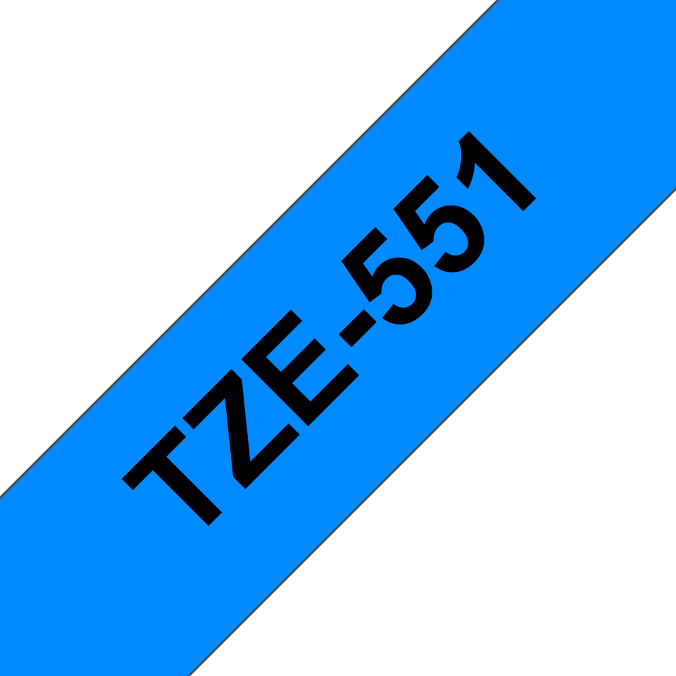 TZe-252 24mm Beyaz üzerine Kırmızı Laminasyonlu Etiket - 3
