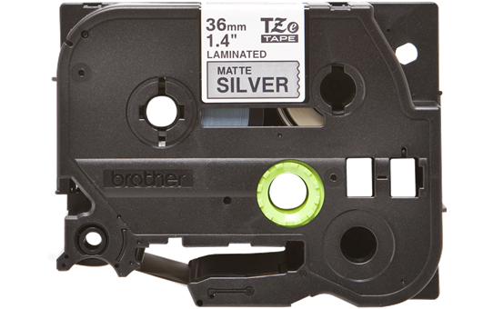 TZe-263 36mm Beyaz üzerine Mavi Laminasyonlu Etiket - 1