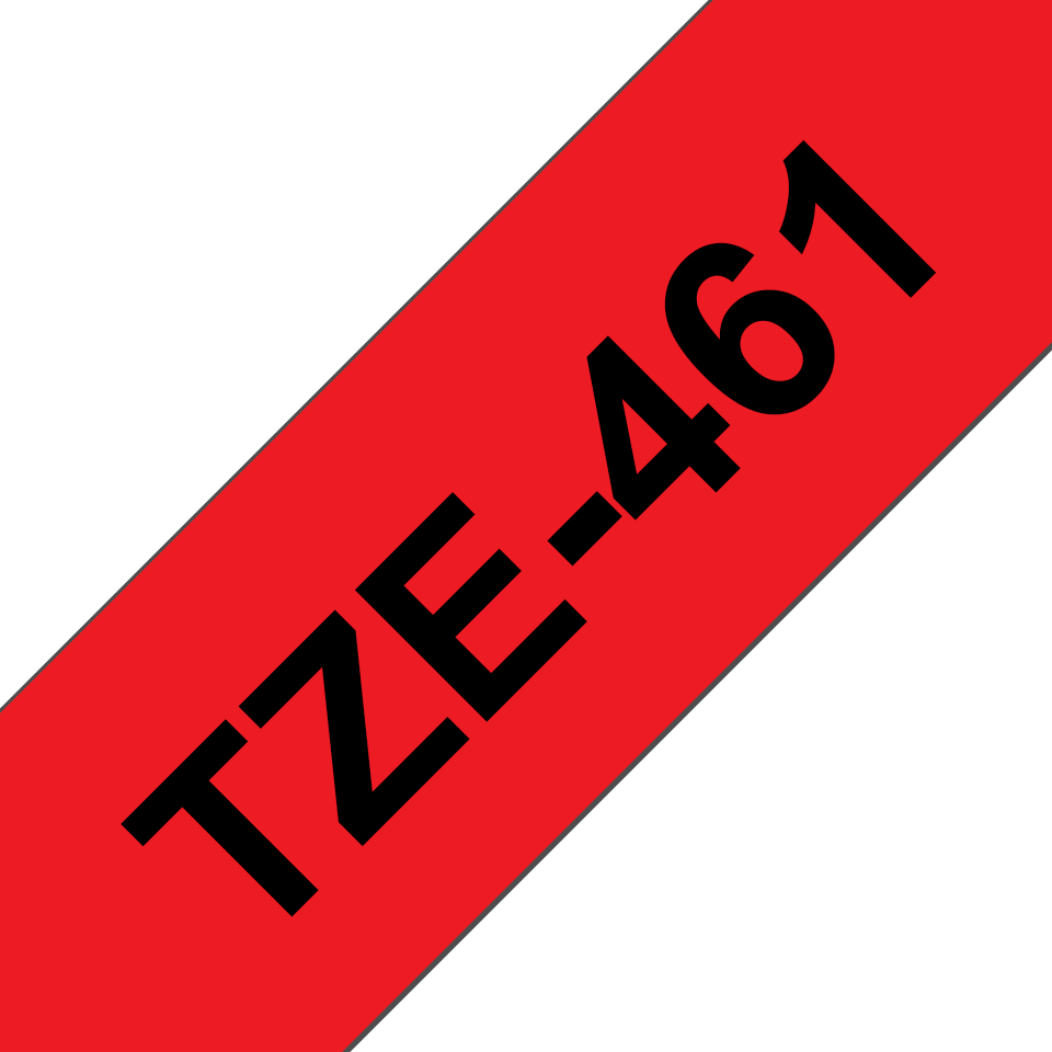 TZe-461 36mm Kırmızı üzerine Siyah Laminasyonlu Etiket (TZe Tape) - Thumbnail