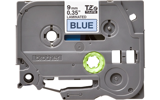 TZe-521 9mm Mavi üzerine Siyah Laminasyonlu Etiket - 1