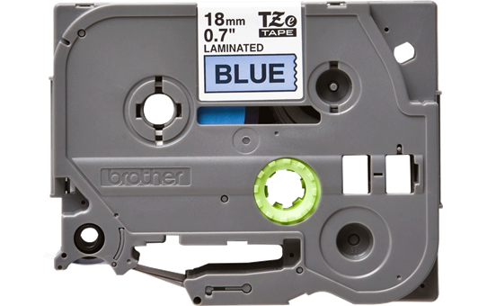 TZe-541 18mm Mavi üzerine Siyah Laminasyonlu Etiket - 1