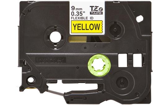 TZe-621 9mm Sarı üzerine Siyah Laminasyonlu Etiket - 1