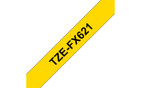 TZe-621 9mm Sarı üzerine Siyah Laminasyonlu Etiket - 3