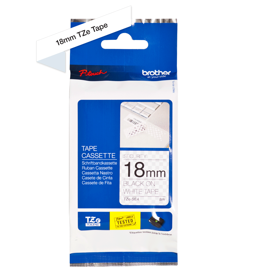 TZe-SE4 18mm Laminasyonlu Güvenlik Etiketi - 2