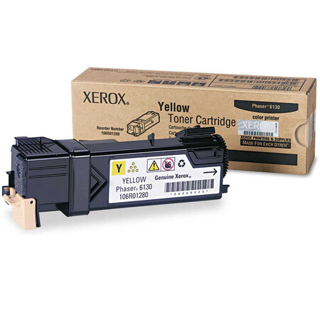Xerox - Xerox Phaser 6130-106R01284 Sarı Orjinal Toner